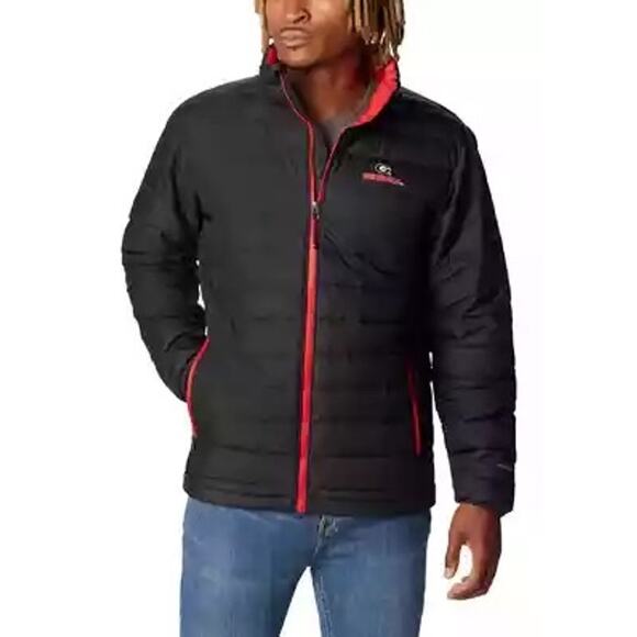 Columbia Georgia Bulldogs Powder Lite Omni-Heat Reflective Full-Zip Jacket - S - Picture 1 of 7